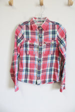 Abercrombie Kids Muscle Plaid Long-sleeve Shirt | 14