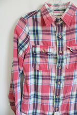 Abercrombie Kids Muscle Plaid Long-sleeve Shirt | 14