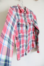 Abercrombie Kids Muscle Plaid Long-sleeve Shirt | 14