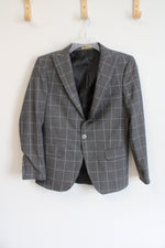 Daniel Gallotti Gray Windowpane Blazer | 48