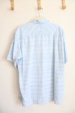 Bob Timberlake Light Blue Heathered Button Down Shirt | L