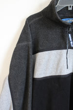 Wear First Vintage 90's Gray Fleece 1/4 Zip Pullover Sweatshirt | XL