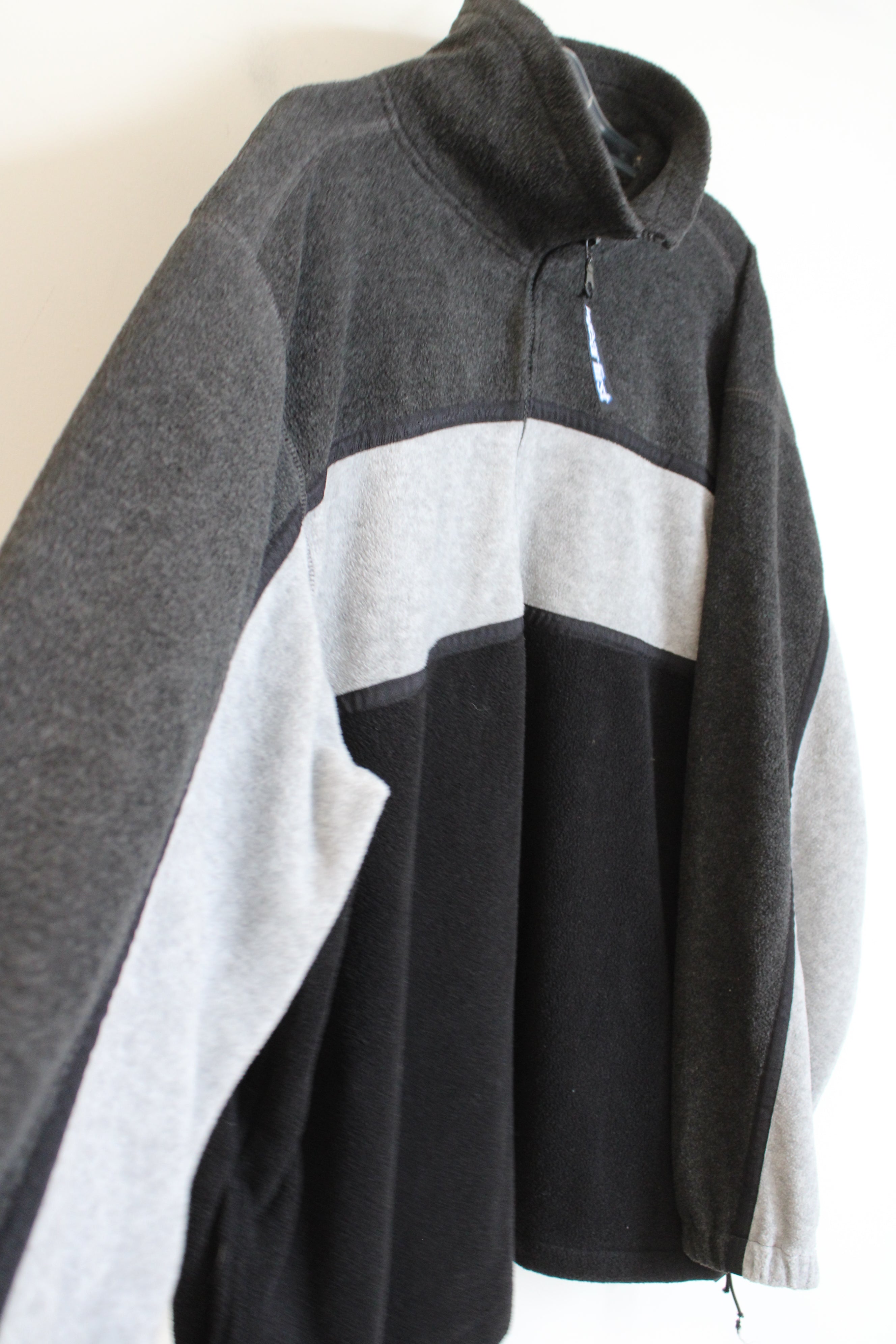 Wear First Vintage 90's Gray Fleece 1/4 Zip Pullover Sweatshirt | XL