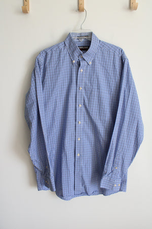 Kirkland Signature Blue Plaid Button Down Shirt | 16 - 35