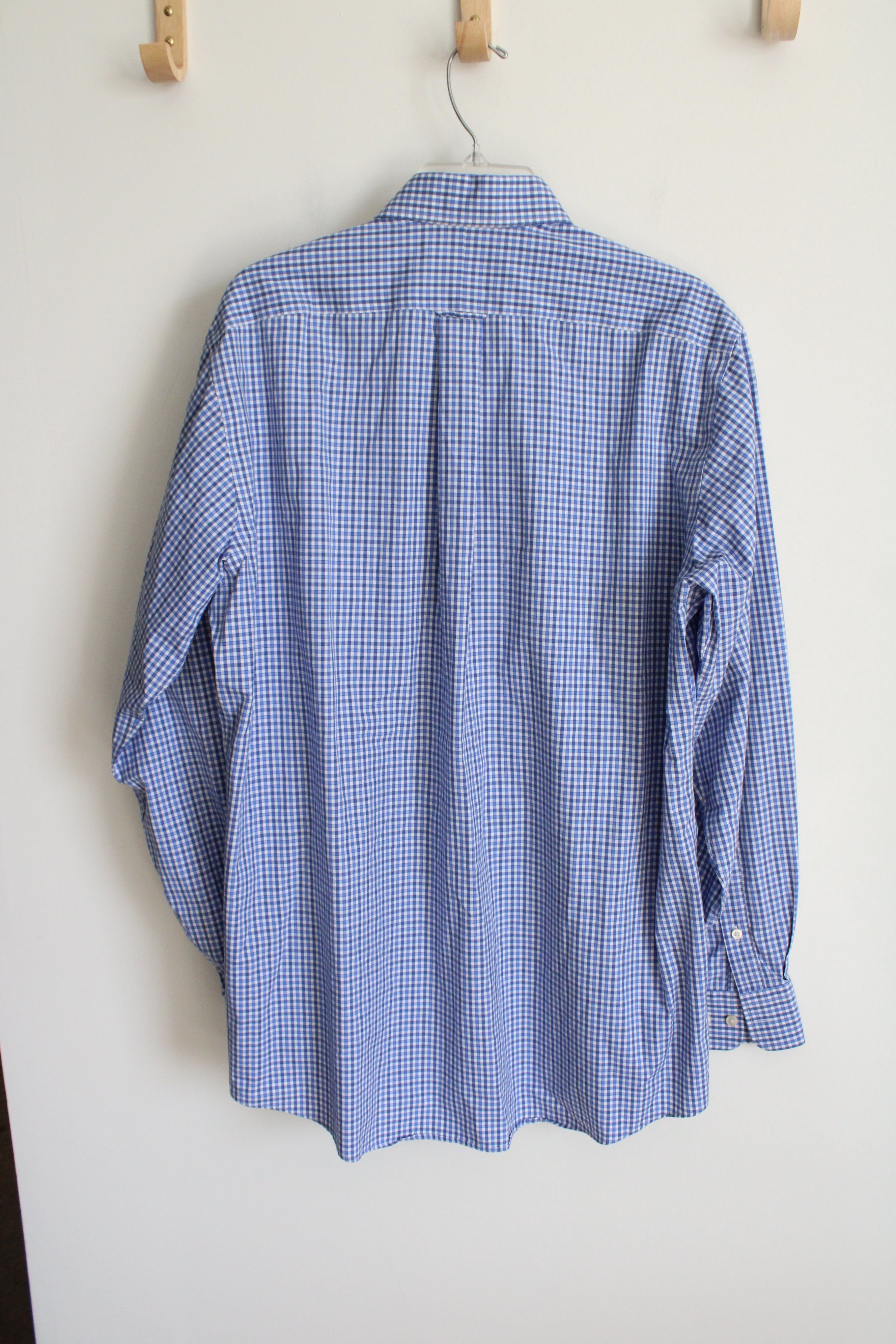 Kirkland Signature Blue Plaid Button Down Shirt | 16 - 35