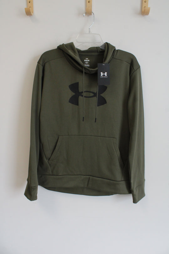 NEW Under Armour Olive Green Loose Fit Hoodie | M