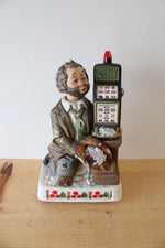 Vintage Waco Melody In Motion Jackpot Willie Ceramic Figurine