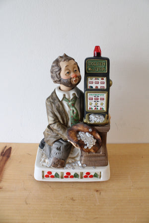 Vintage Waco Melody In Motion Jackpot Willie Ceramic Figurine