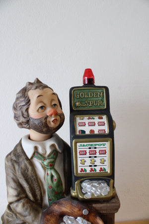 Vintage Waco Melody In Motion Jackpot Willie Ceramic Figurine