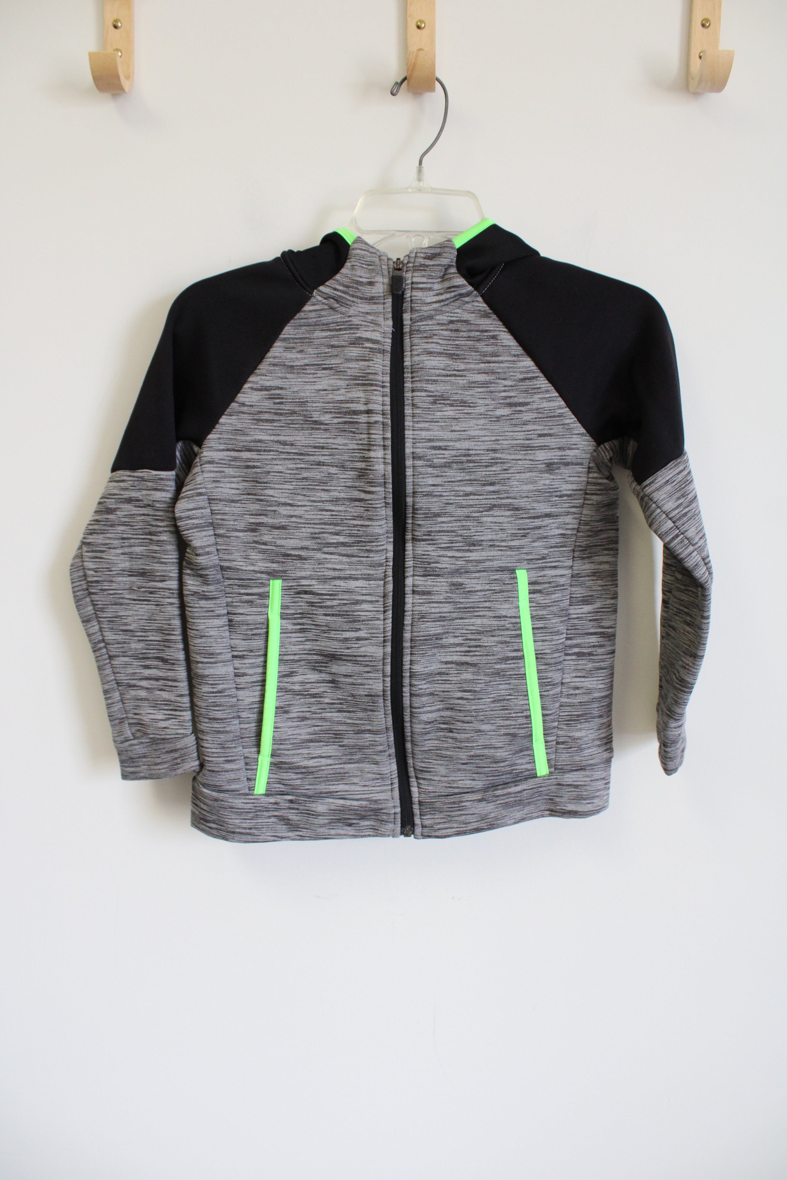 Old Navy Active Go-Dry Gray and Black Full Zip with Hood