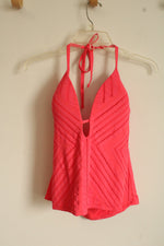 NEW Kenneth Cole Reaction Coral Cutout Tankini Bathing Suit Top | L