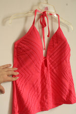 NEW Kenneth Cole Reaction Coral Cutout Tankini Bathing Suit Top | L