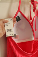 NEW Kenneth Cole Reaction Coral Cutout Tankini Bathing Suit Top | L