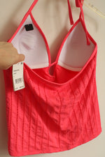 NEW Kenneth Cole Reaction Coral Cutout Tankini Bathing Suit Top | L