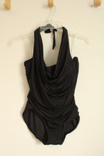 NEW Soma Black Cowl Neck One Piece Swimsuit With Wire Bra | 12