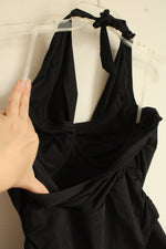 NEW Soma Black Cowl Neck One Piece Swimsuit With Wire Bra | 12