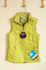 NEW Columbia Lime Green Omni Heat Thermal Vest | S