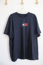 Adidas Navy American Flag Logo Tee | 2XL
