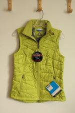 NEW Columbia Lime Green Omni Heat Thermal Vest | S