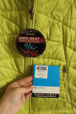 NEW Columbia Lime Green Omni Heat Thermal Vest | S