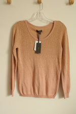 NEW Jeans by Buffalo Pink and Gold Ombre LS Sweater | L