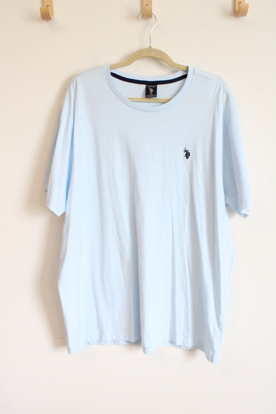 U.S. Polo Assn. Light Blue Cotton Blend Tee | XXL