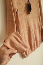 NEW Jeans by Buffalo Pink and Gold Ombre LS Sweater | L