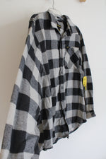 NEW Stanley Workwear Gray Black Flannel | L