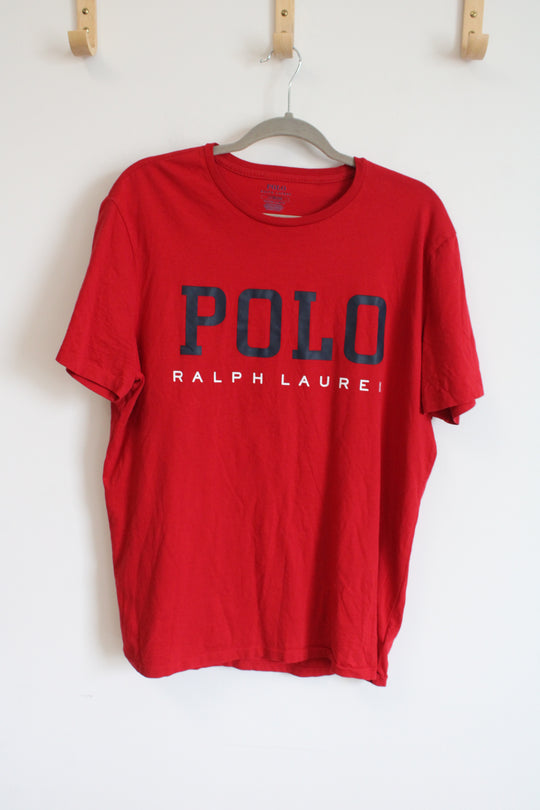 Ralph Lauren Polo Custom Slim Fit Red Logo Tee | L