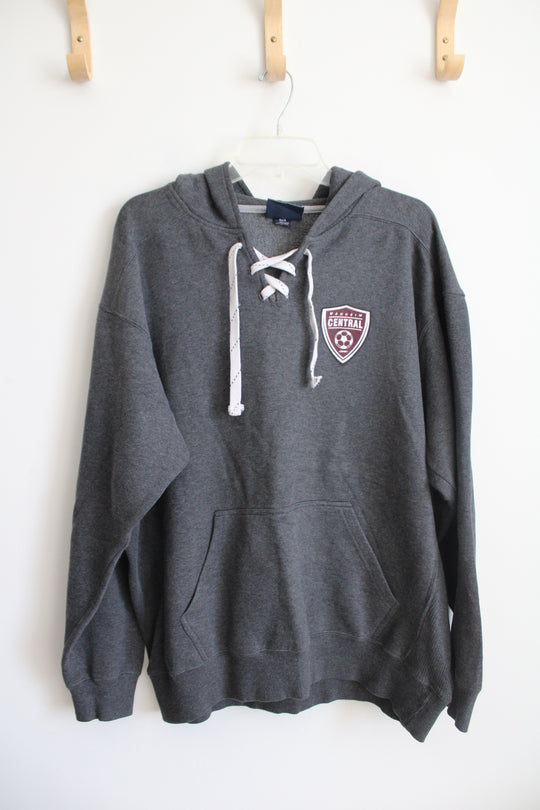 J. America Manheim Central Soccer Gray Hoodie | XL