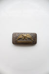 Vintage Phoenix B-K Silversmith Hand Engraved Winged Creature Sterling Silver Belt Buckle