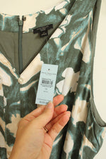 NEW Ann Taylor Green Floral Dress | 14 Petite