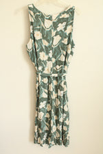 NEW Ann Taylor Green Floral Dress | 14 Petite