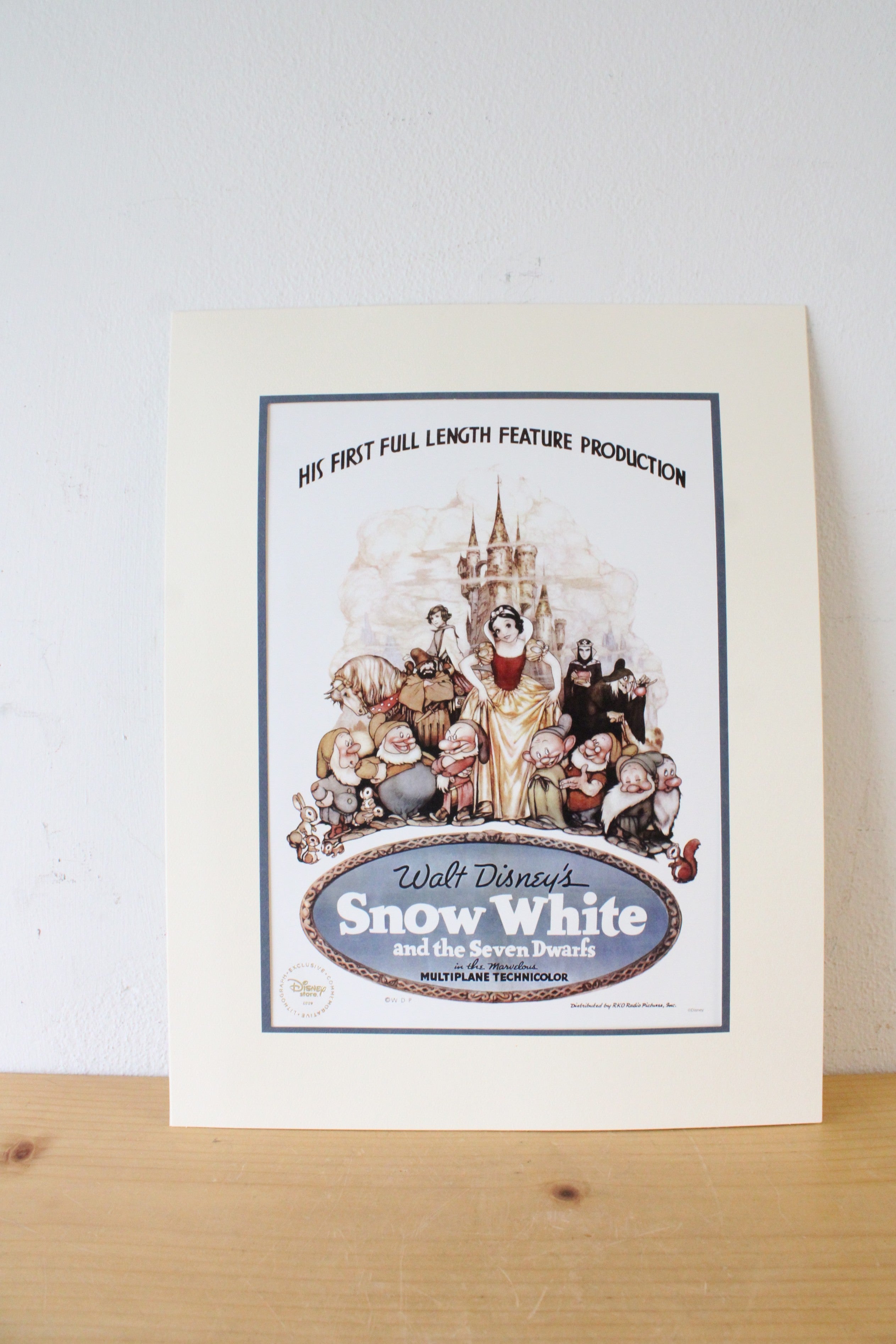 Disney 2009 Snow White & The Seven Dwarves Diamond Edition Lithograph Poster
