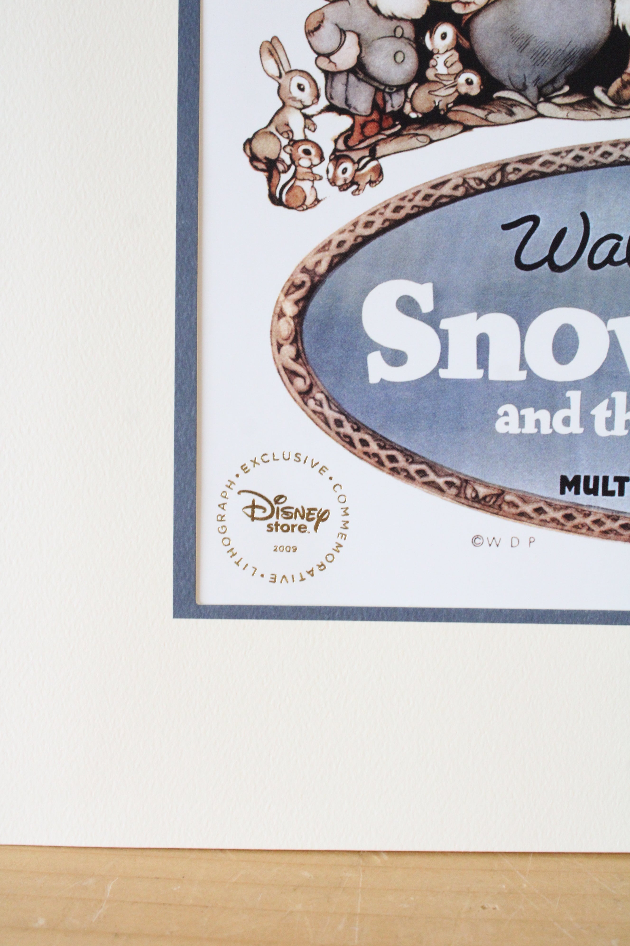 Disney 2009 Snow White & The Seven Dwarves Diamond Edition Lithograph Poster