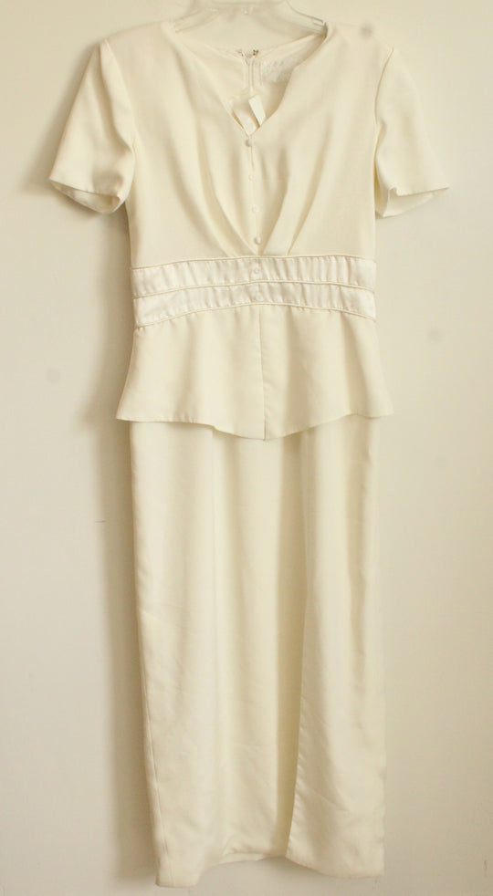Forever Yours Vintage Off-White Dress | S