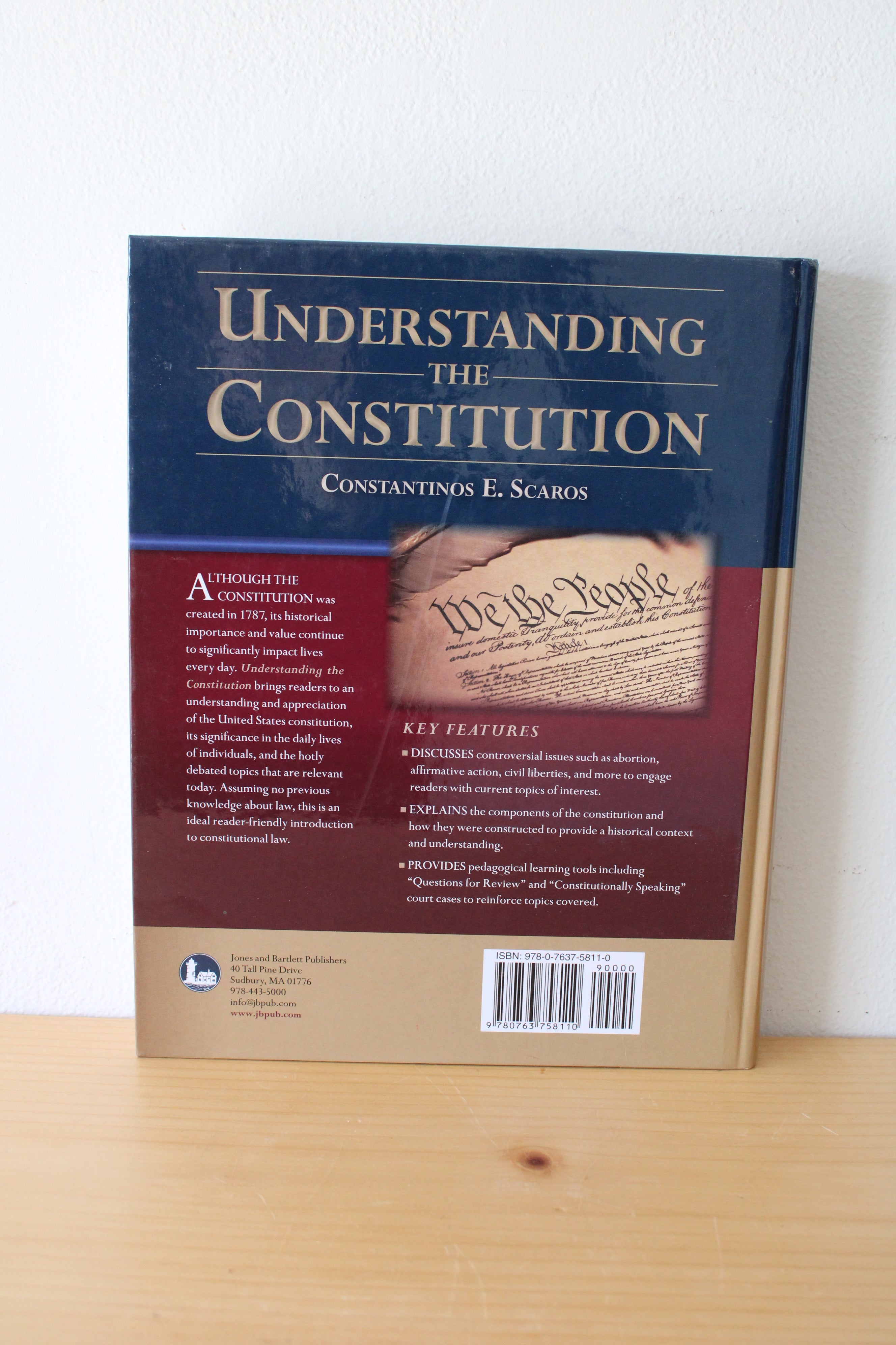 Understanding The Constitution By Constantinos E. Scaros