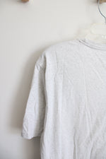 Banana Republic Speckled White Bike Shirt | L Tall