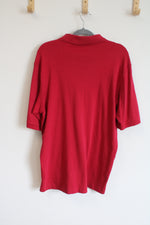 Lands' End Red Polo Shirt | L