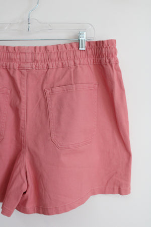 NEW Time And Tru Pink Denim Shorts | XXL (20)