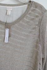 NEW Chico's Gold Shine Detail Amelie Pullover Top | 3 Petite (XL/16)