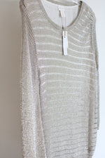 NEW Chico's Gold Shine Detail Amelie Pullover Top | 3 Petite (XL/16)