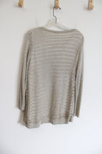 NEW Chico's Gold Shine Detail Amelie Pullover Top | 3 Petite (XL/16)