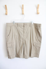 The Foundry Supply Co. Comfort Stretch Tan Cargo Shorts | 42