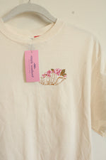 NEW Simply Southern Conch Shell Floral Cream Tee | M