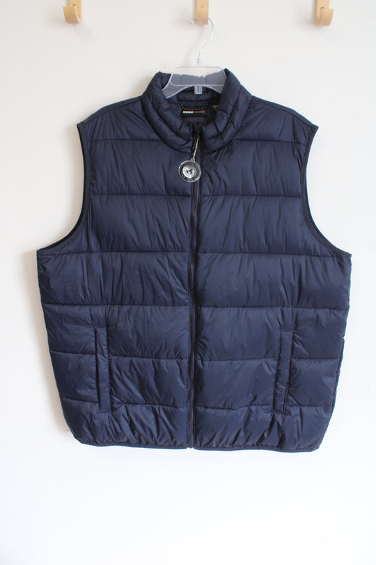 SwissTech Navy Blue Puffer Vest | 2XL