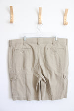 The Foundry Supply Co. Comfort Stretch Tan Cargo Shorts | 42