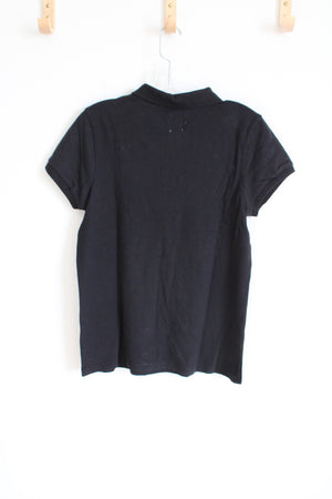 Old Navy Black Polo Shirt | L