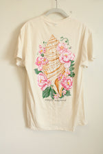 NEW Simply Southern Conch Shell Floral Cream Tee | M