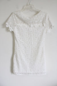 White Lace Dress | M